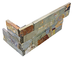 6"x18" Sierra Slate Ledger Stone Assembled Corner Panel (6 Piece Pack)
