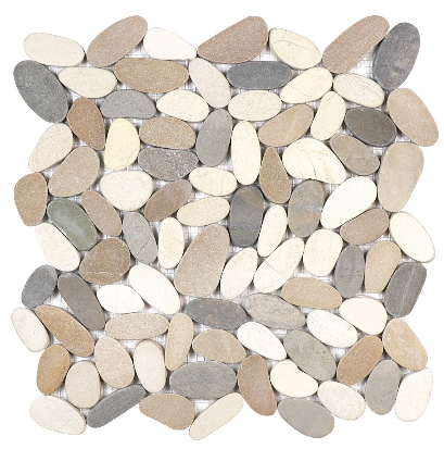 Anatolia - Spa Harmony Warm Blend Flat Pebble Mosaic Tile