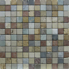 Milstone - 1"x1" Moses Tumbled Mosaic 3123025 (12"x12" Sheet)