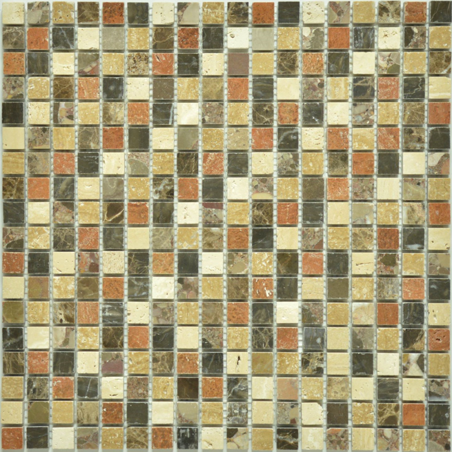 Milstone - 0.6"x0.6" Carmel Polished Mosaic (12"x12" Sheet)