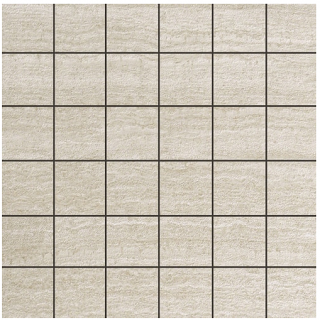 Milestone - 2"x2" Layers CHALK Porcelain Mosaic Tile (Matte Finish - 10 Pcs./Pack - 12"x12" sheet)