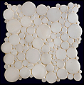 Milstone - Coins White Mosaic (11.8"x11.8" Sheet)