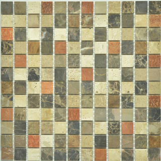 Milstone - 1"x1" Carmel Honed Mosaic (12"x12" sheet)