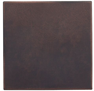 Questech - 4"x4" Cast Metal Dark Oil Rubbed Bronze Soho Tile (12 piece pack)