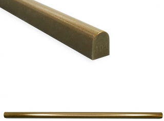 Questech - 1/2"x12" Classic Metal Bronze Soho Pencil Molding