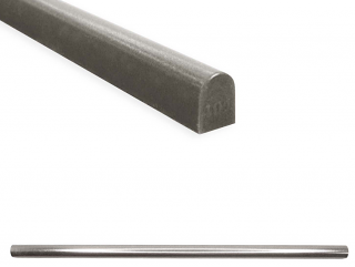 Questech - 1/2"x12" Cast Metal Brushed Nickel Soho Pencil