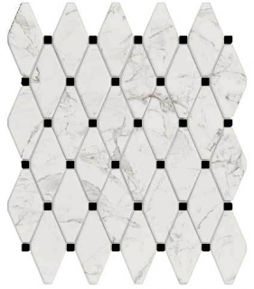 Vallelunga - Calacatta 4" Esagona Mosaic Tile (Lapped Finish - 12.6"x14.5" Sheet)