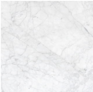 18"x18" Bianco Carrara Honed Marble Tile