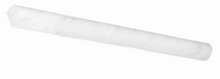 5/8"x12" Bianco Carrara Honed Pencil Marble Molding