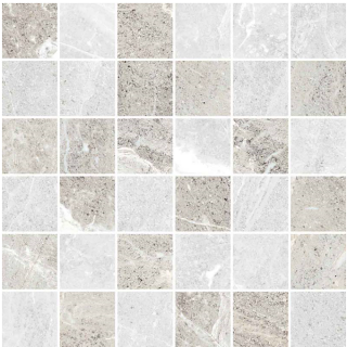 Happy Floors - 2"x2" Flint Ice Mosaic (12"x12" sheet)
