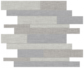 Anatolia Tile - Belgian Linen Dark Blend Random Strip Mosaic Tile (Matte Finish - 11.75"x11.75" Sheet)