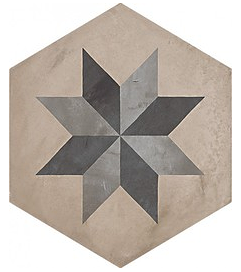 Marca Corona - 8"x8" Terra Stella Deco F Hexagon