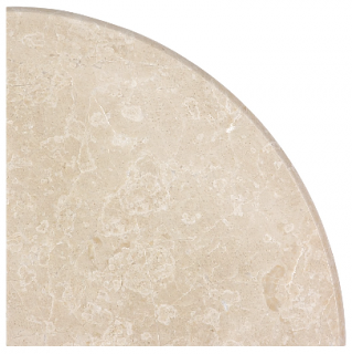 9"x9" Allure Crema Honed Marble Corner Shelf