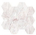 Castelvetro - 4" Renova White Hexagon Mosaic (15"x16" sheet)
