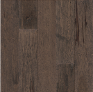 Hartco - American Scrape 3/4"x5" Mountain Slate Solid Hickory Hardwood Flooring