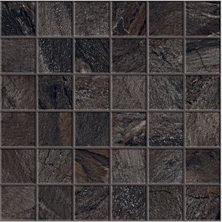 Happy Floors - 2"x2" Utah Slate Mosaic (12"x12" Sheet)