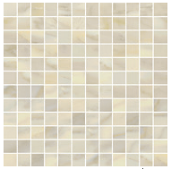 Happy Floors - 1"x1" Bardiglio Crema Natural Mosaic (12"x12" Sheet)