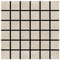 Happy Floors - 2"x2" Valencia Beige Mosaic (12"x12" Sheet)