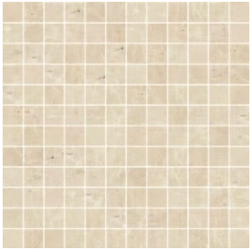Happy Floors - 1"x1" Arona Beige Natural Mosaic (12"x12" Sheet)