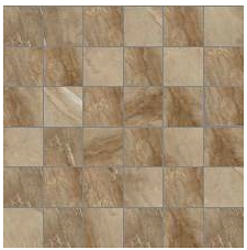 Happy Floors - 2"x2" Fitch Fawn Mosaic (12"x12" Sheet)