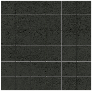 American Olean - 2"x2" Theoretical ABSTRACT BLACK Porcelain Mosaic (12"x24" Sheet)