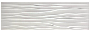 Happy Floors - 12"x36" Glaciar Wave Glossy Wall Tile (Rectified Edges)