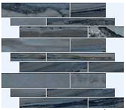 Happy Floors - Exotic Stone Lagoon Natural Muretto Mosaic (12"x12" Sheet)