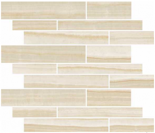 Happy Floors - Onyx Honey Muretto Natural Mosaic Tile (12"x12" Sheet)