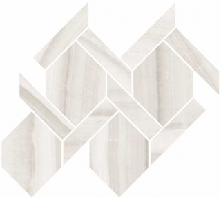 Happy Floors - Onyx Milk Rope Polished Mosaic Tile (13"x14-1/2" Sheet)