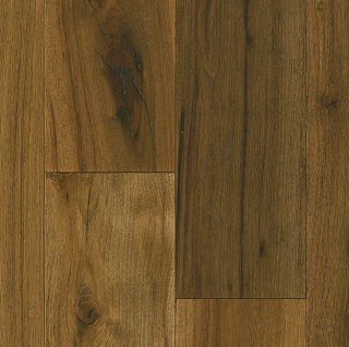 Hartco - TimberBrushed Gold 1/2" thick x 7-1/2" wide Deep Etched Timber Mill Hickory Engineered Hardwood Flooring