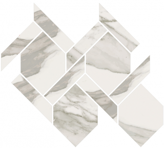 Happy Floors - Stratus Grigio Rope Natural Mosaic Tile (13"x14-1/2" Sheet)