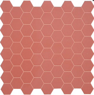 Terratinta - Hexa 1-1/2" Cherry Pie Hexagon Matte Porcelain Mosaic Tile TTHX06MHN