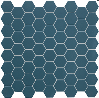 Terratinta - Hexa 1-1/2" Ocean Wave Hexagon Matte Porcelain Mosaic Tile TTHX08MHN