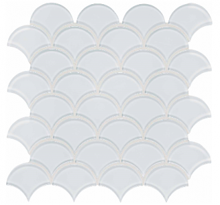 Anatolia - Bliss Element Ice Scallop Glass Mosaic Tile