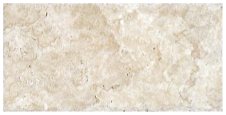 8"x16" Picasso Travertine Chiseled & Brushed Tile