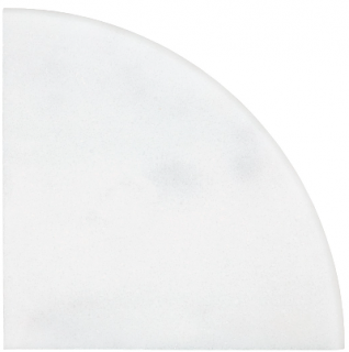 9"x9" Bianco Venatino Honed Marble Corner Shelf