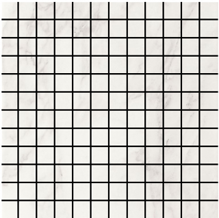 Happy Floors - 1"x1" Crystal Glossy White Mosaic Tile 6254-A (12"x12" Sheet)