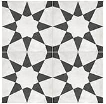 Anatolia - 8"x8" Form Stellar Monochrome Deco Porcelain Tile (Matte Finish)