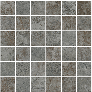 Happy Floors - 2"x2" French Quarter Bienville Mosaic Tile (12"x12" Sheet)