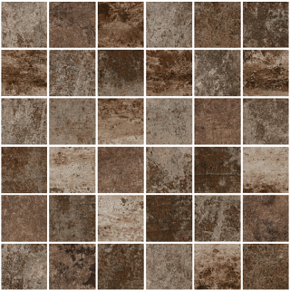 Happy Floors - 2"x2" French Quarter Toulouse Mosaic Tile (12"x12" Sheet)