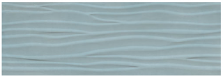 Happy Floors - 12"x36" Titan Aqua Wave Glossy Wall Tile (Rectified Edges)