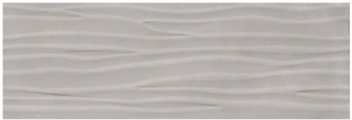Happy Floors - 12"x36" Titan Pearl Wave Glossy Wall Tile (Rectified Edges)