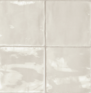 Sartoria - 6"x6" TSquare Pure Linen Glossy Ceramic Wall Tile TTTSW03G