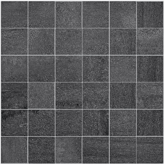 Happy Floors - 2"x2" Kaleido Nero Mosaic Tile (12"x12" Sheet)