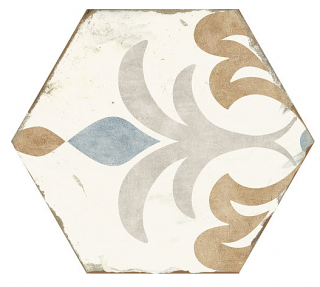 Nanda - 8"x10" Bohemia Lola Hexagon Porcelain Tile
