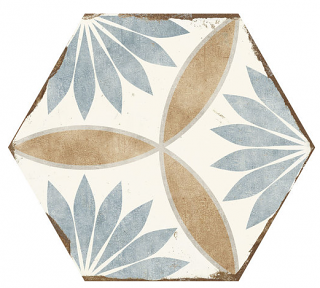Nanda - 8"x10" Bohemia Miranda Hexagon Porcelain Tile