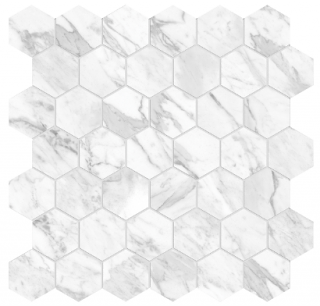 Anatolia - 2" La Marca Statuarietto Honed Hexagon Mosaic Tile