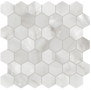 Anatolia - 2" La Marca Onyx Nuvolato Honed Porcelain Hexagon Mosaic Tile