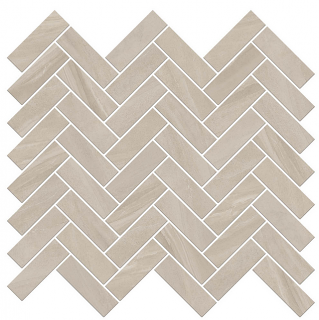 Happy Floors - Limerock A Porcelain Herringbone Mosaic Tile (11"x13" Sheet)