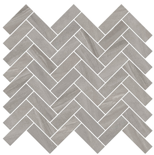 Happy Floors - Limerock G Porcelain Herringbone Mosaic Tile (11"x13" Sheet)